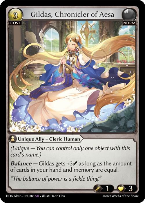 Grand Archive Gildas 3枚セット Gildas, Chronicler of Aesa | Kyo Cards